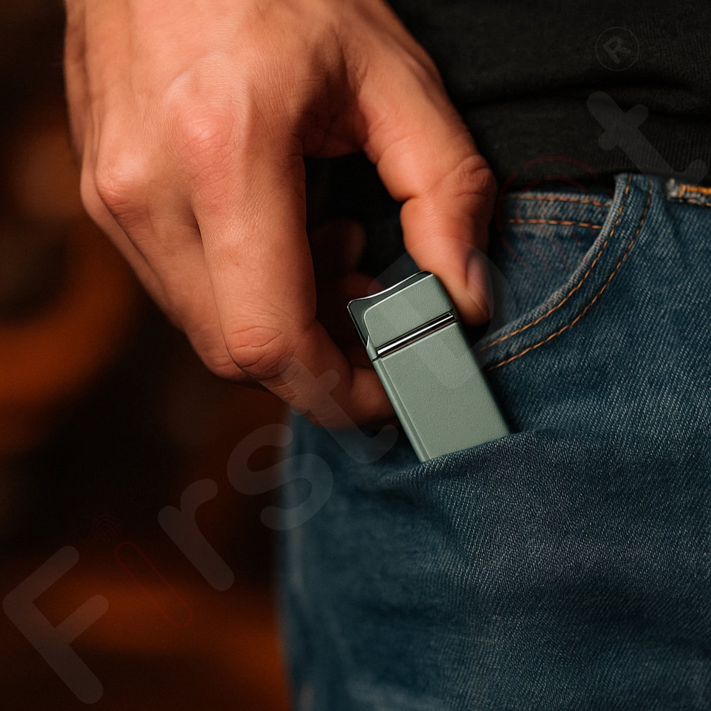 Slim Red Jet Flame Lighter | Windproof Cigarette Lighter