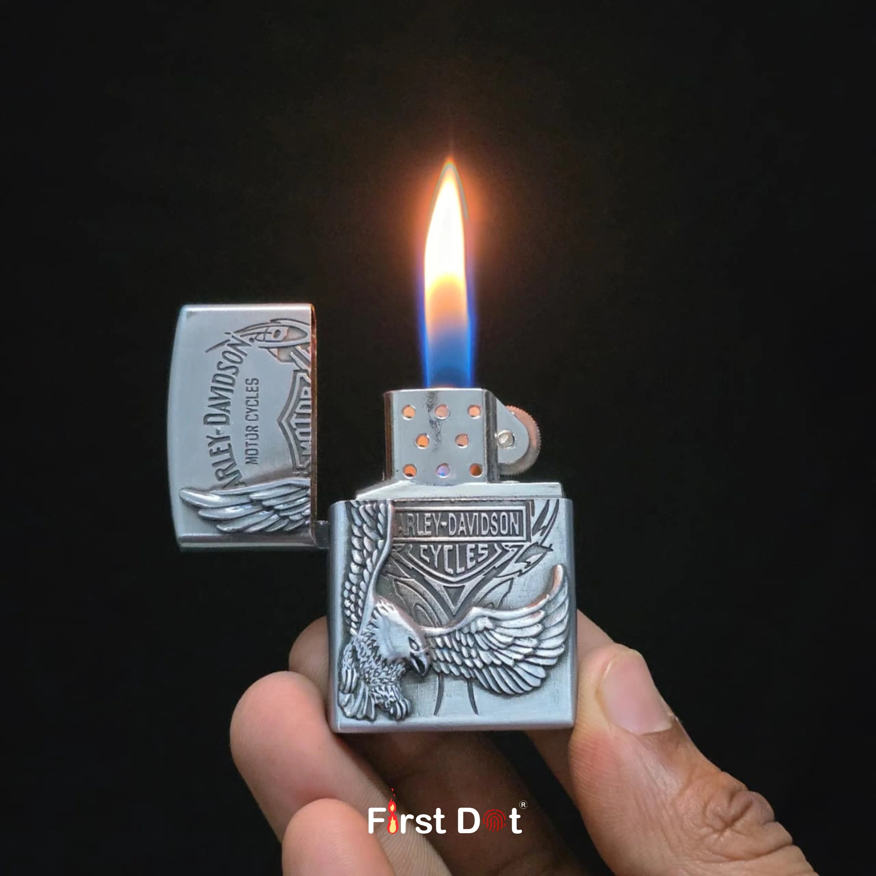 Classic Engraved Cigarette Lighter