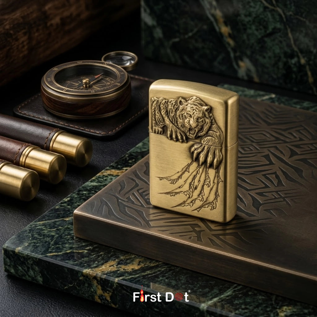 Classic Engraved Cigarette Lighter