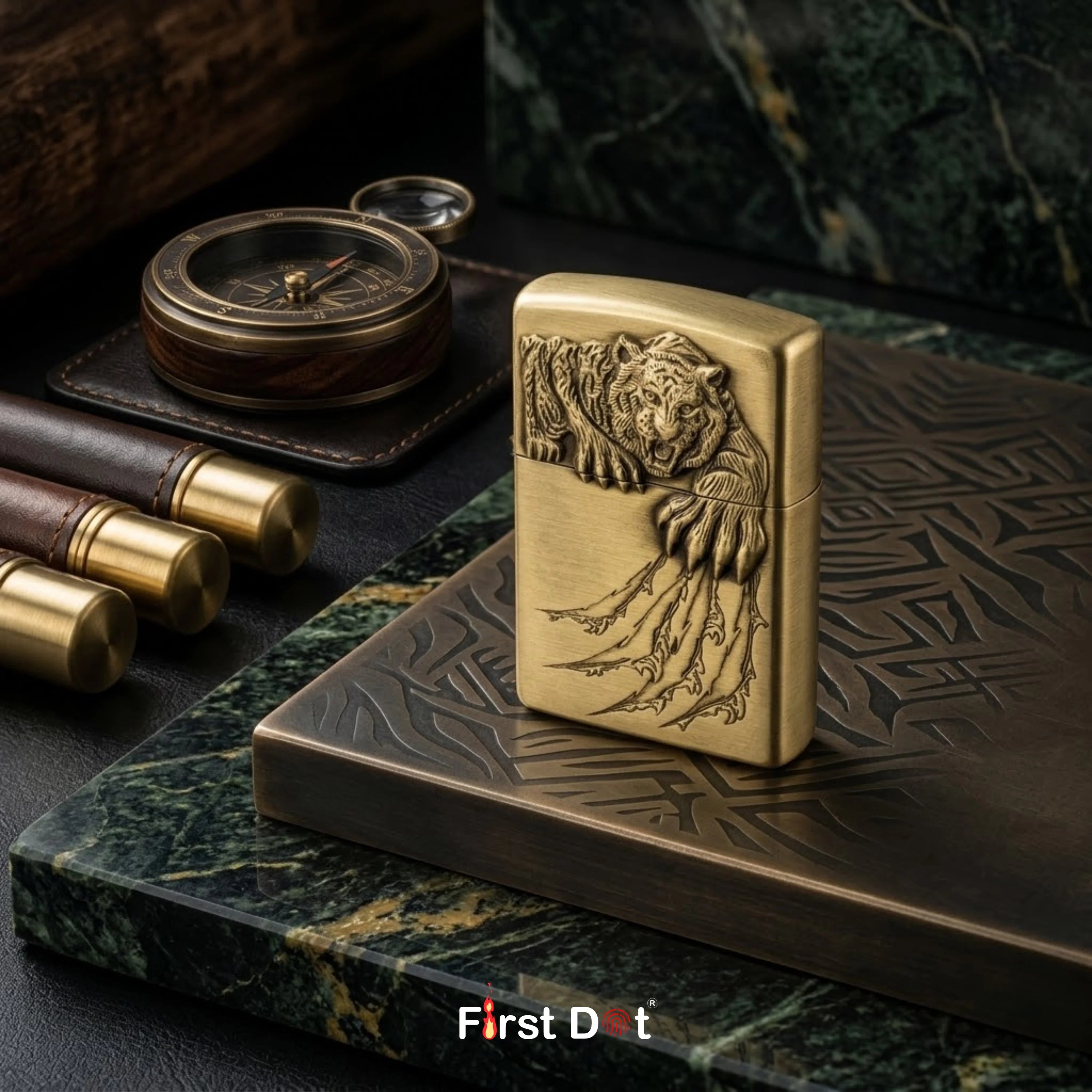 Classic Engraved Cigarette Lighter