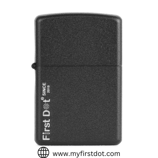 Classic Black lighter Windproof Cigarette Lighter for Men | Pocket Classic Lighter for Smoking | | First Dot