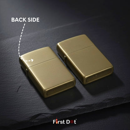 Combo of 2 Embossed Metal Cigarette Lighters + Free 50ml Fuel