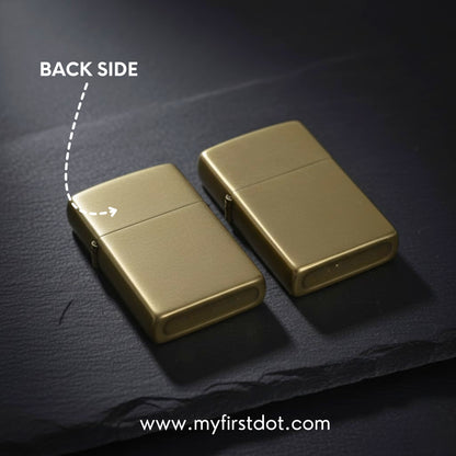 Combo of 2 Embossed Metal Cigarette Lighters + Free 50ml Fuel