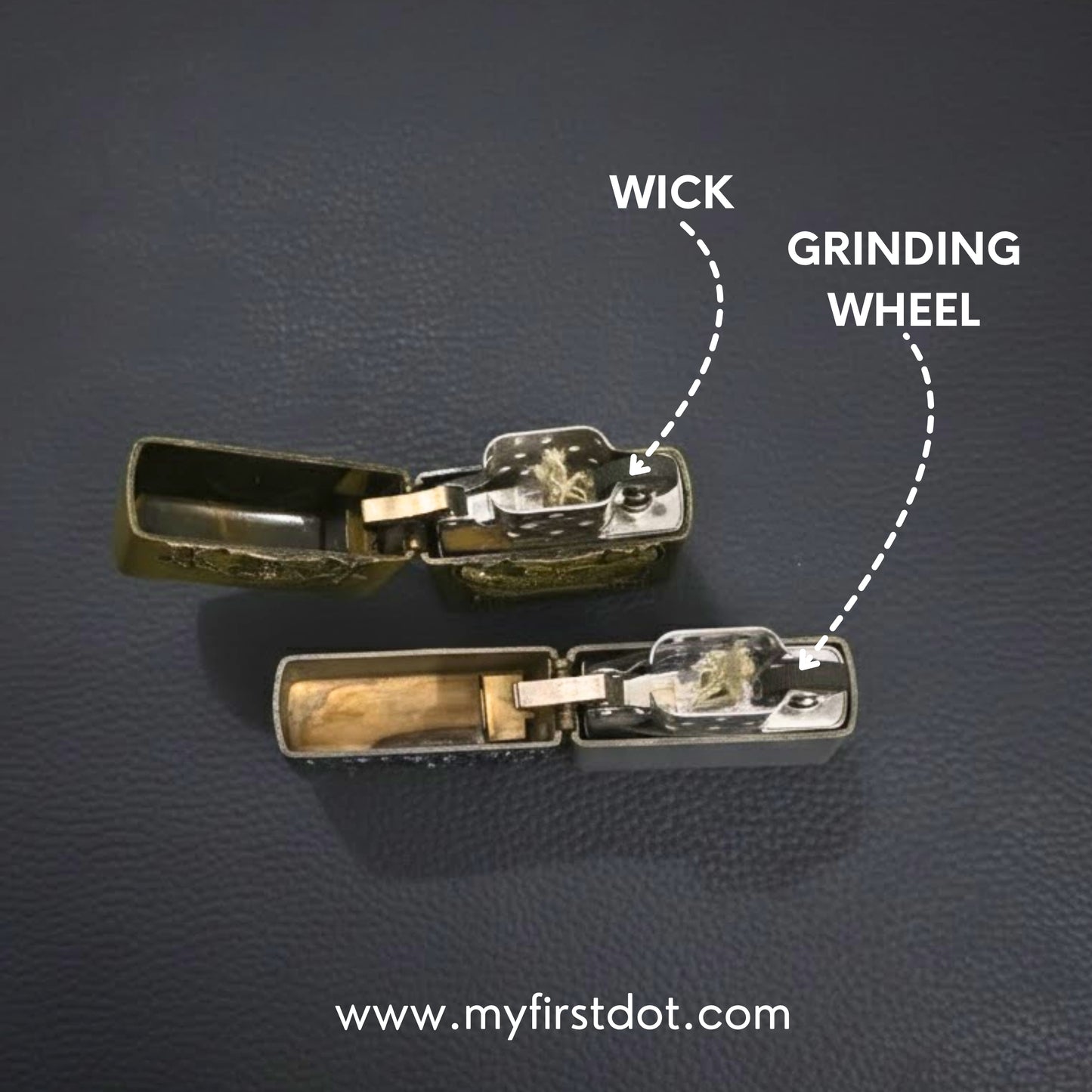 Combo of 2 Embossed Metal Cigarette Lighters + Free 50ml Fuel