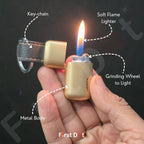 Mini Windproof Keychain Gas Lighter (Pack of 2)