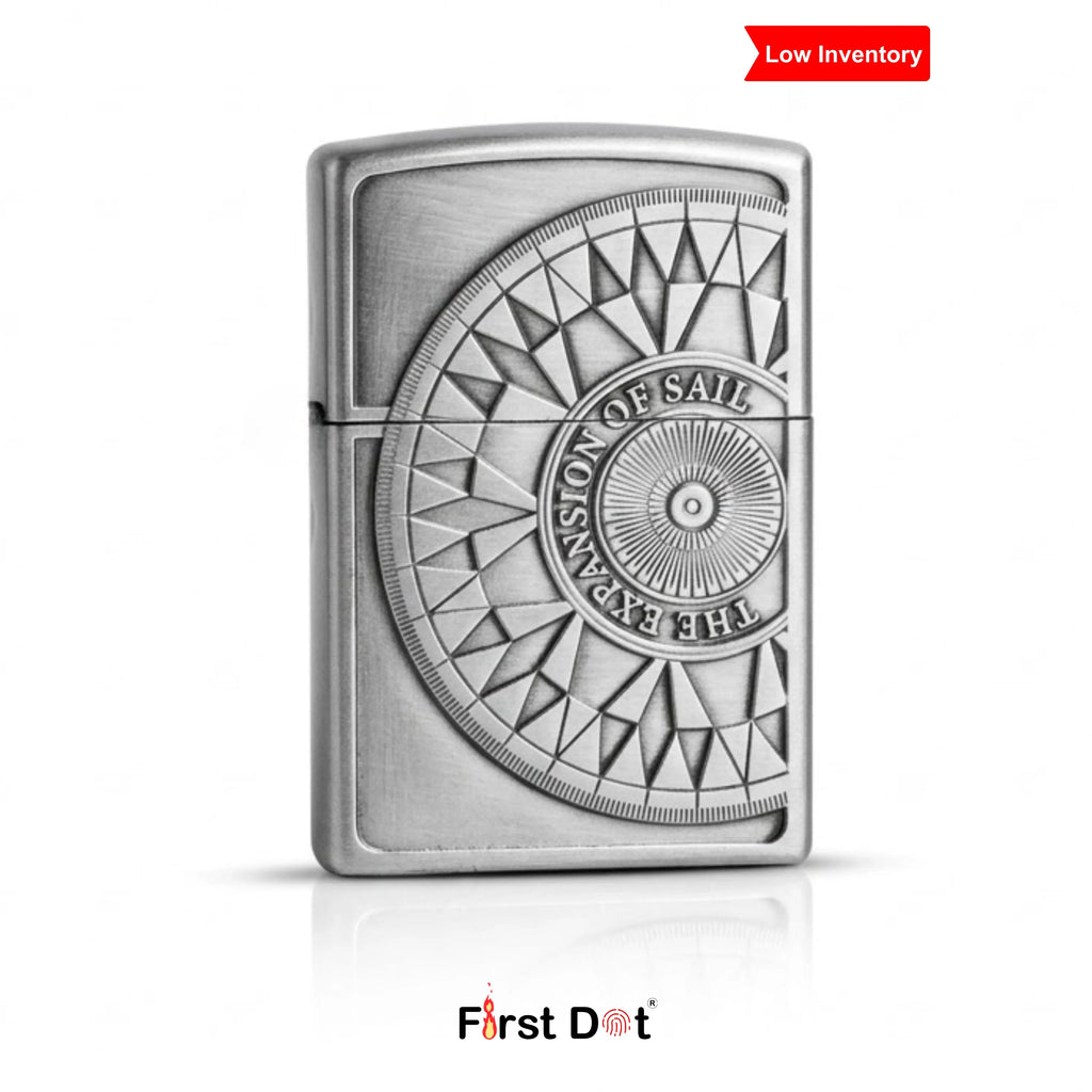 First Dot Compass Engraved Navigation Cigarette Lighter –  Precision