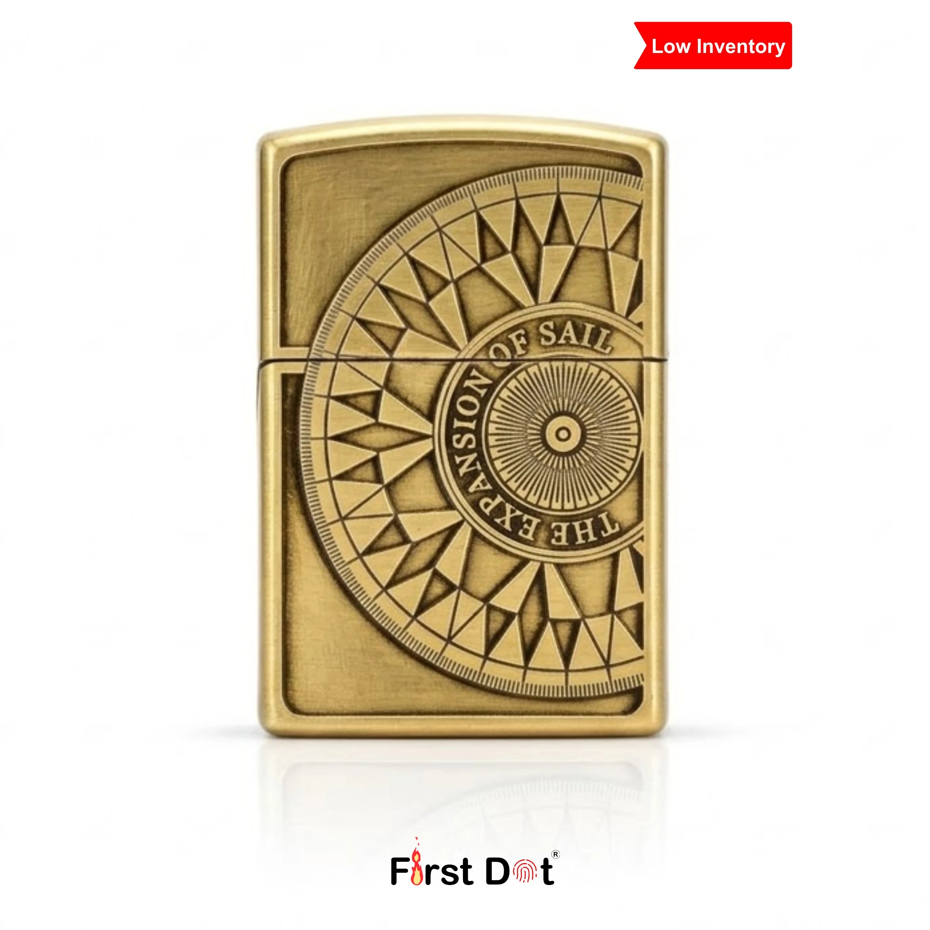 Compass Engraved Navigation Cigarette Lighter –  Precision