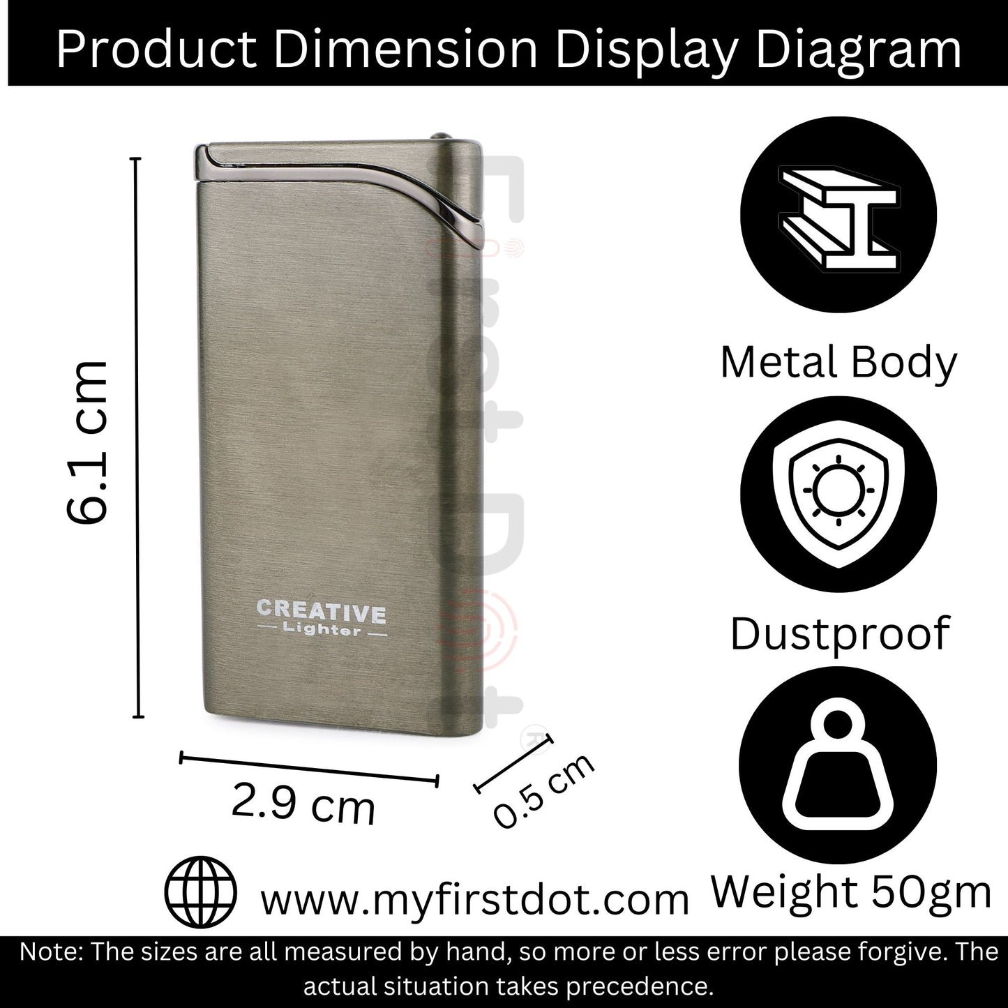 Creative Premium Refillable Cigarette Lighter – Perfect for Gifting | First Dot