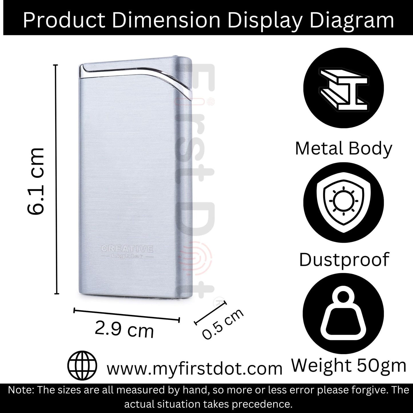 Creative Premium Refillable Cigarette Lighter – Perfect for Gifting | First Dot