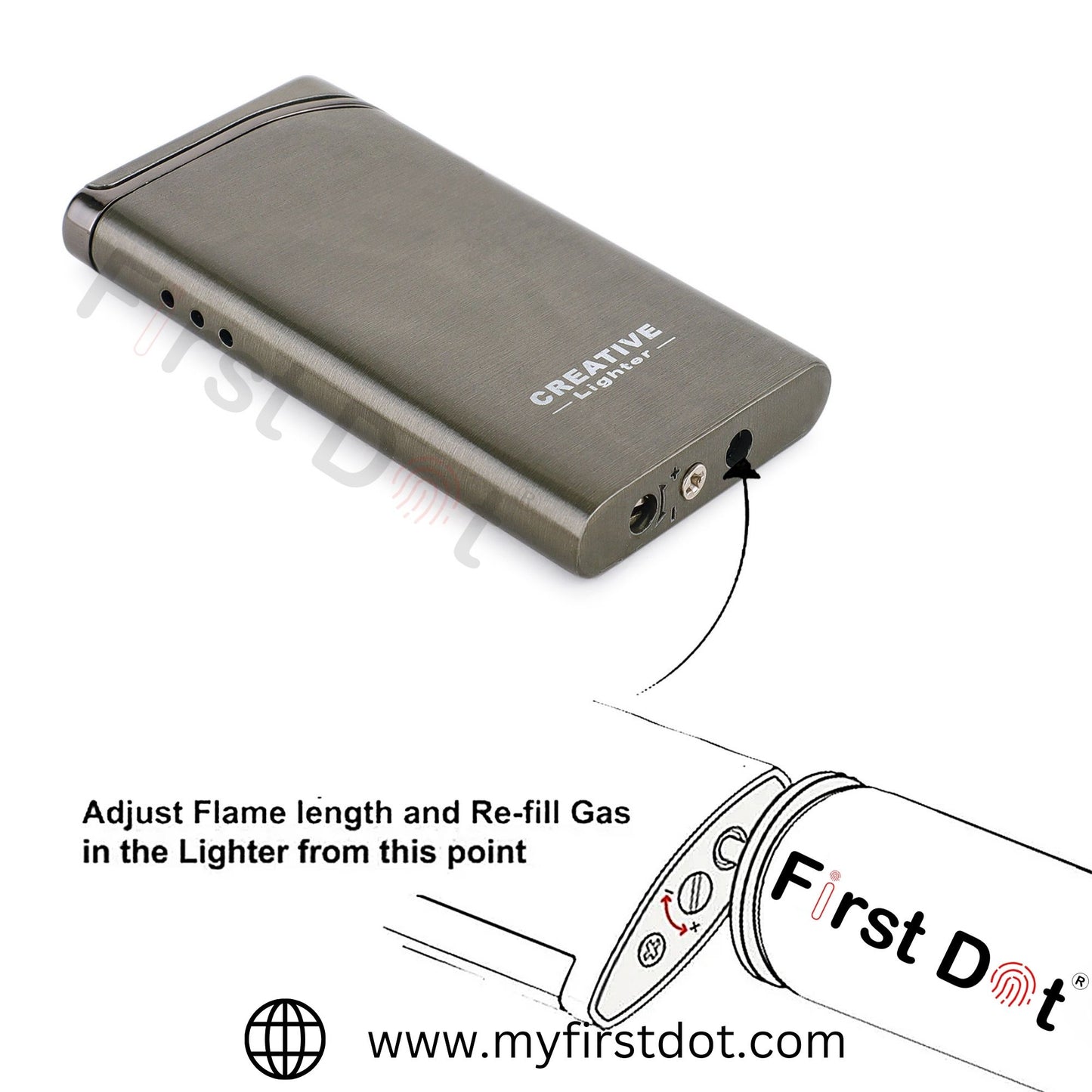 Creative Premium Refillable Cigarette Lighter – Perfect for Gifting | First Dot