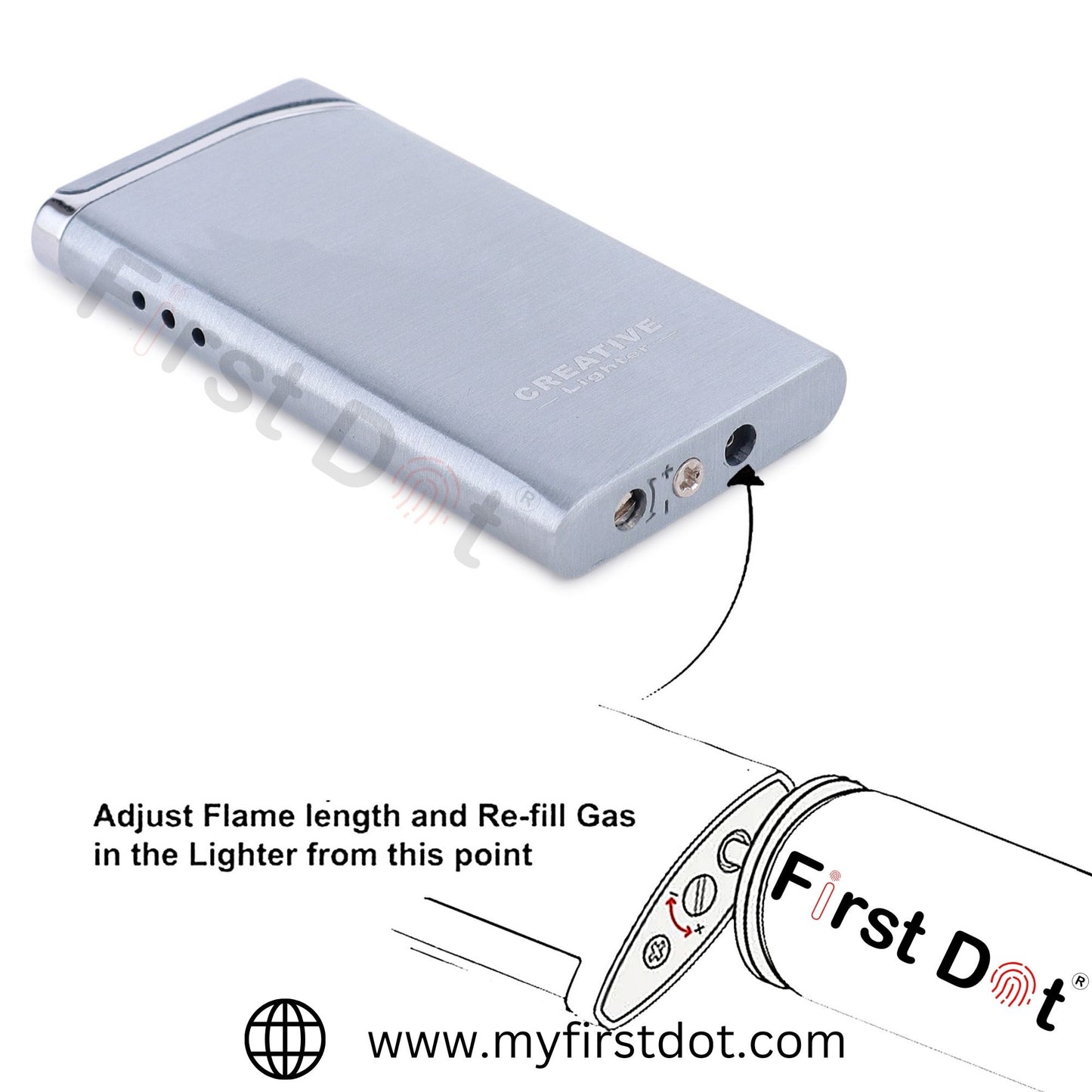 Creative Premium Refillable Cigarette Lighter – Perfect for Gifting | First Dot