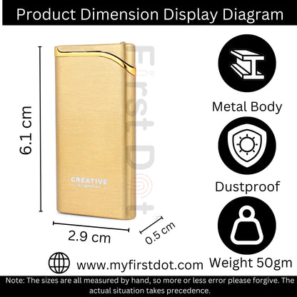 Creative Premium Refillable Cigarette Lighter – Perfect for Gifting | First Dot