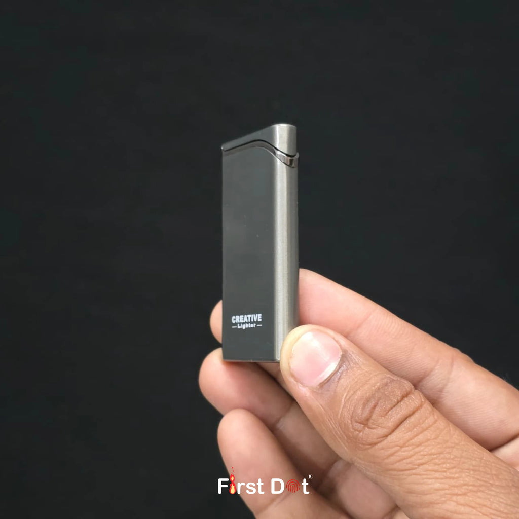 Creative Slim Red Jet Flame Refillable Cigarette Lighter