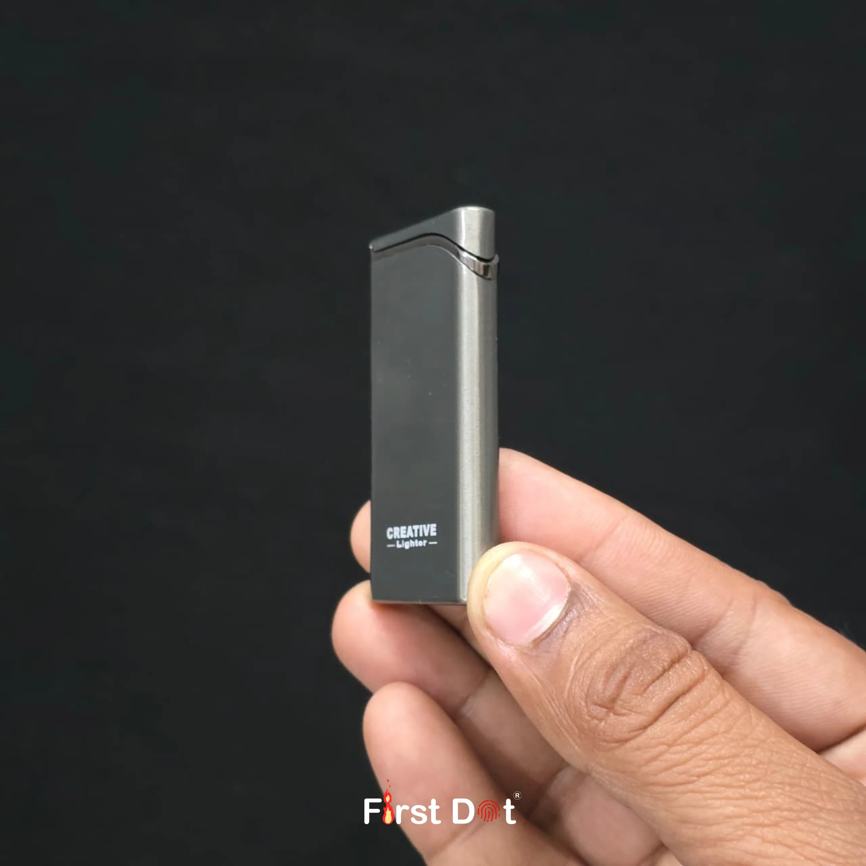 Creative Slim Red Jet Flame Refillable Cigarette Lighter