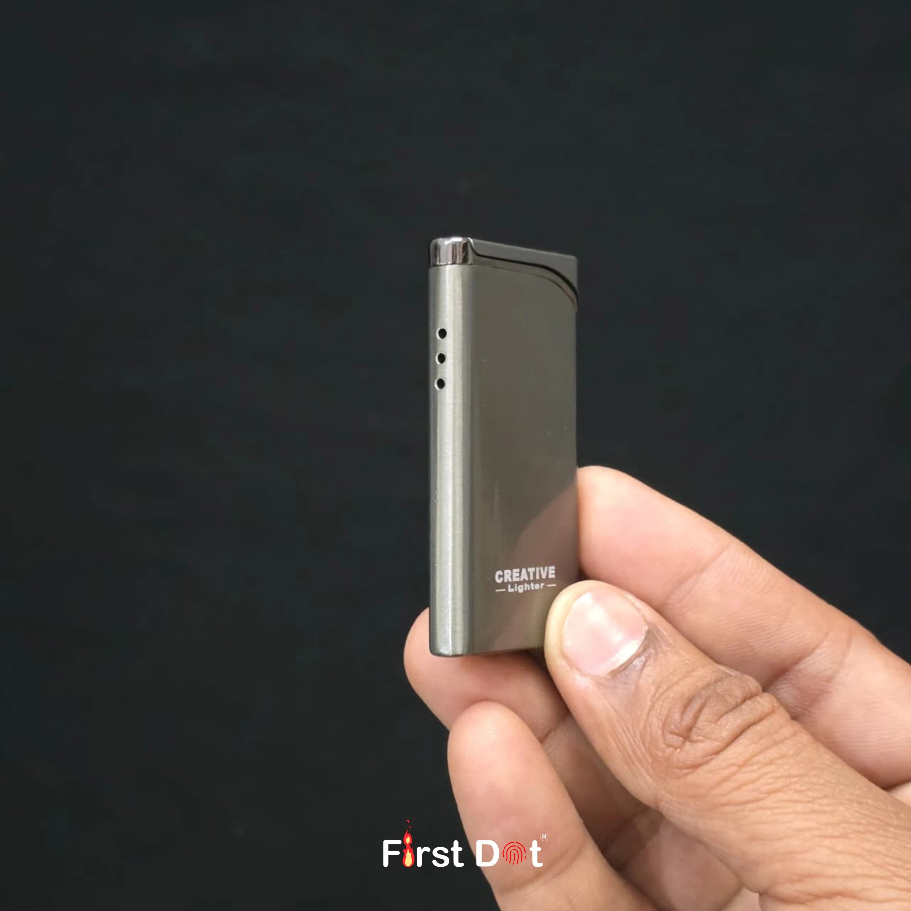 Creative Slim Red Jet Flame Refillable Cigarette Lighter