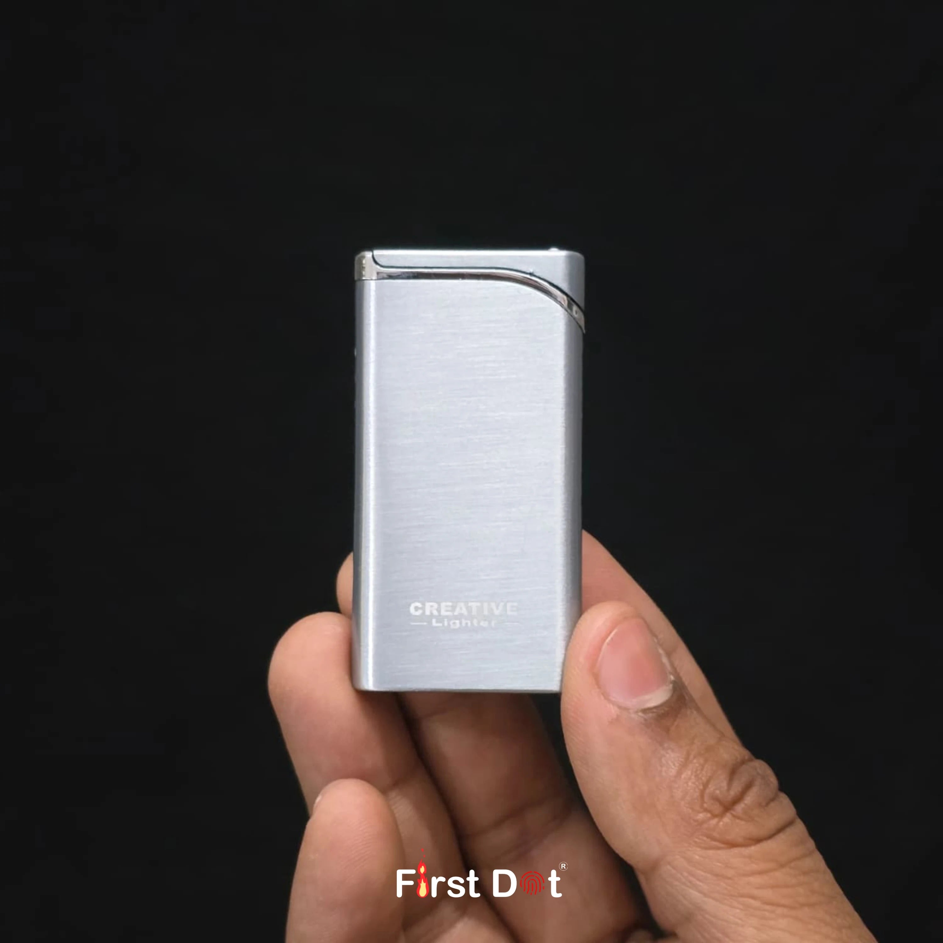 Creative Slim Red Jet Flame Refillable Cigarette Lighter