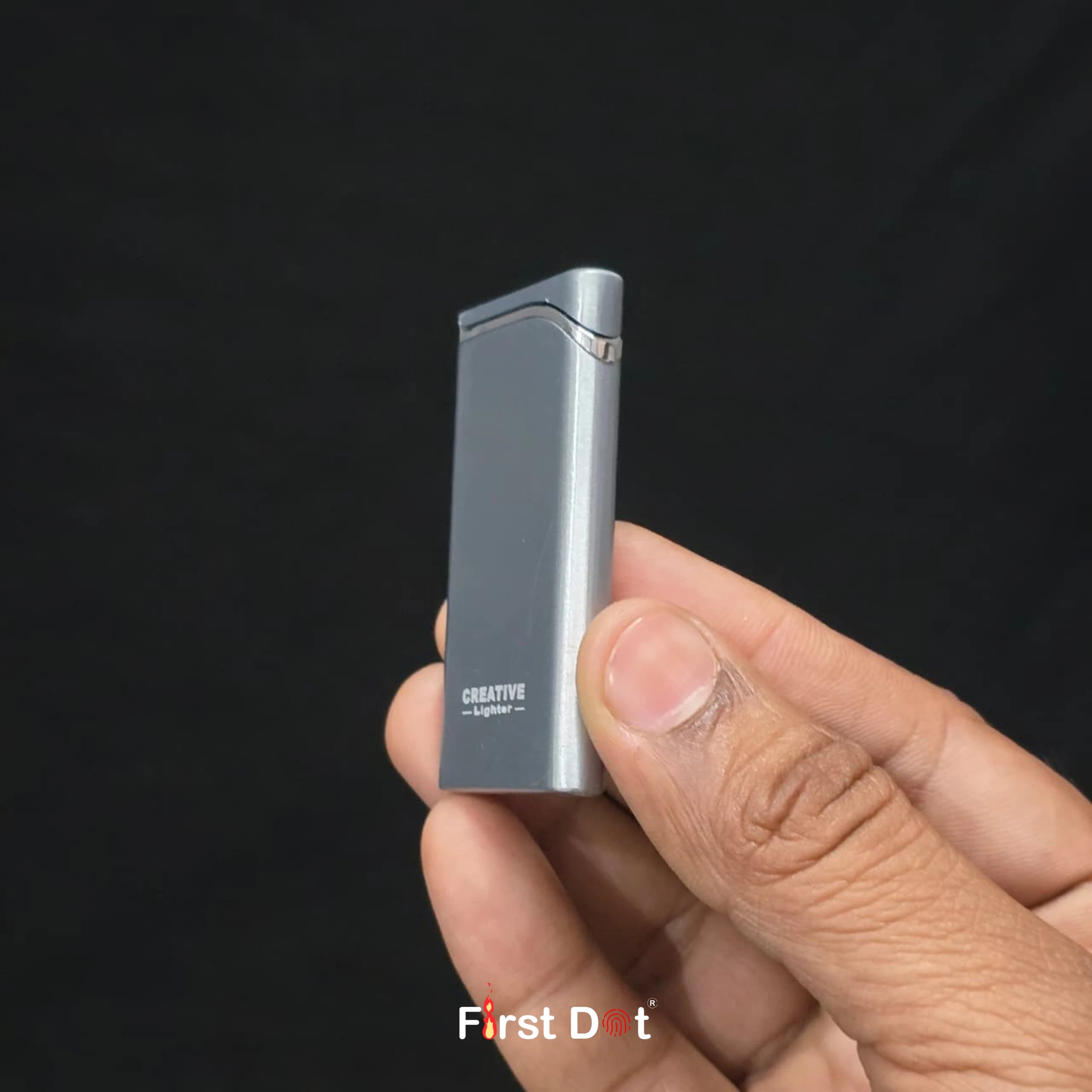 Creative Slim Red Jet Flame Refillable Cigarette Lighter