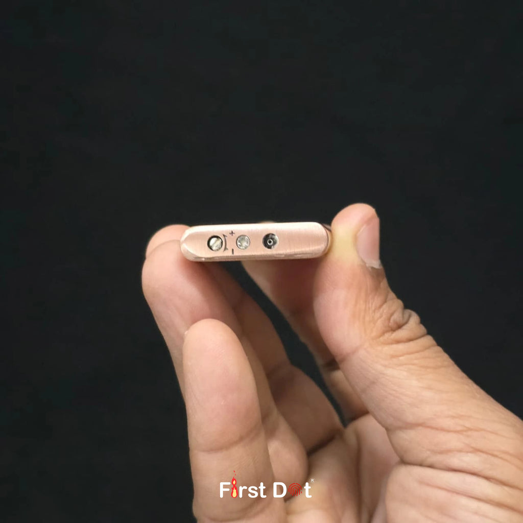 Creative Slim Red Jet Flame Refillable Cigarette Lighter