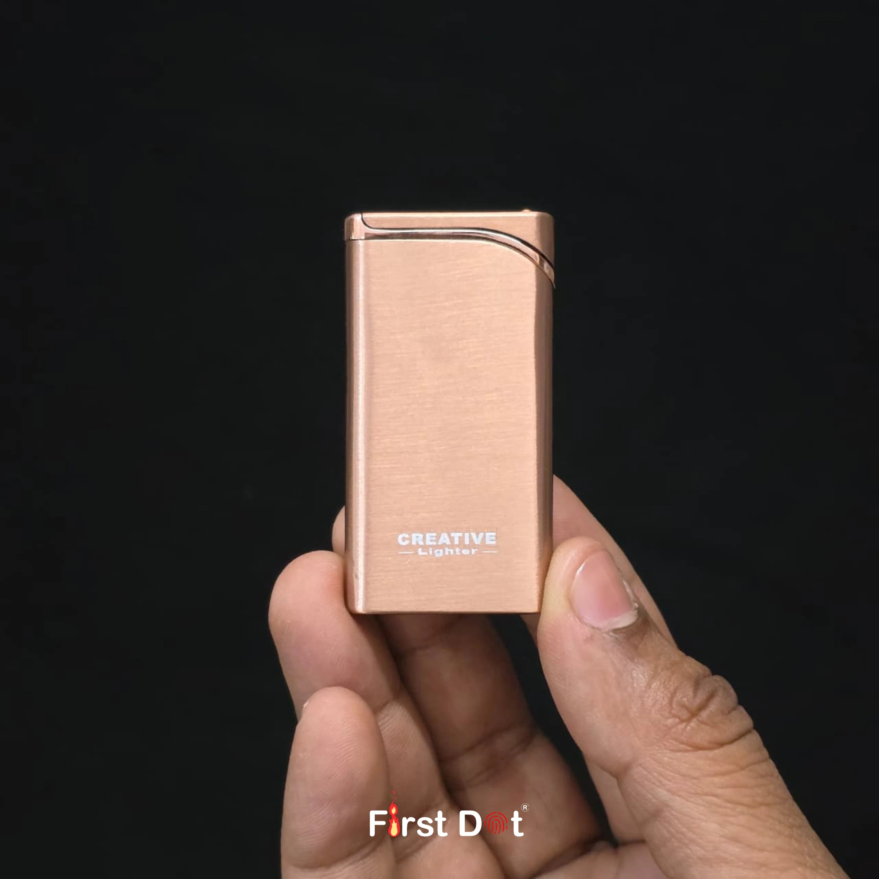 Creative Slim Red Jet Flame Refillable Cigarette Lighter