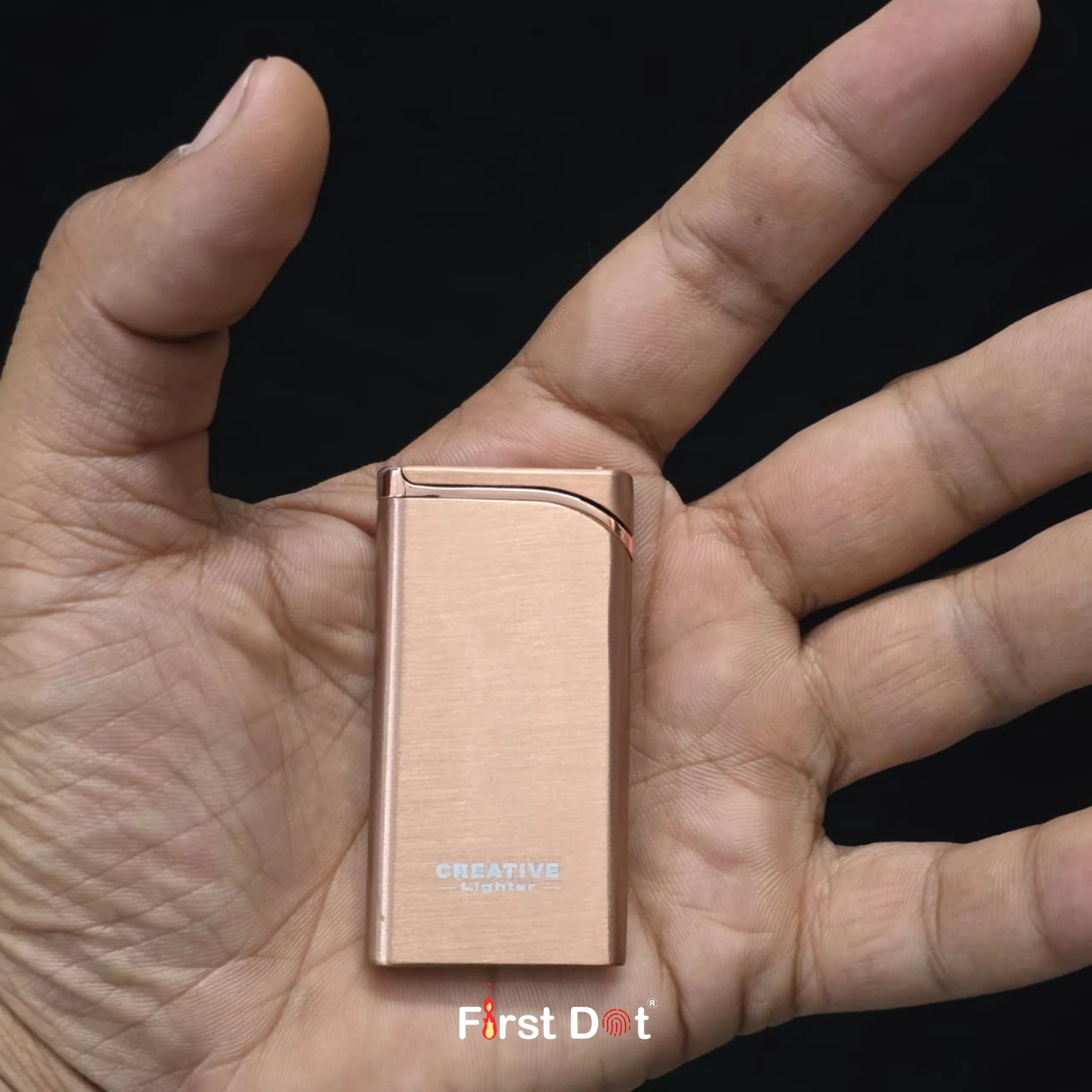 Creative Slim Red Jet Flame Refillable Cigarette Lighter