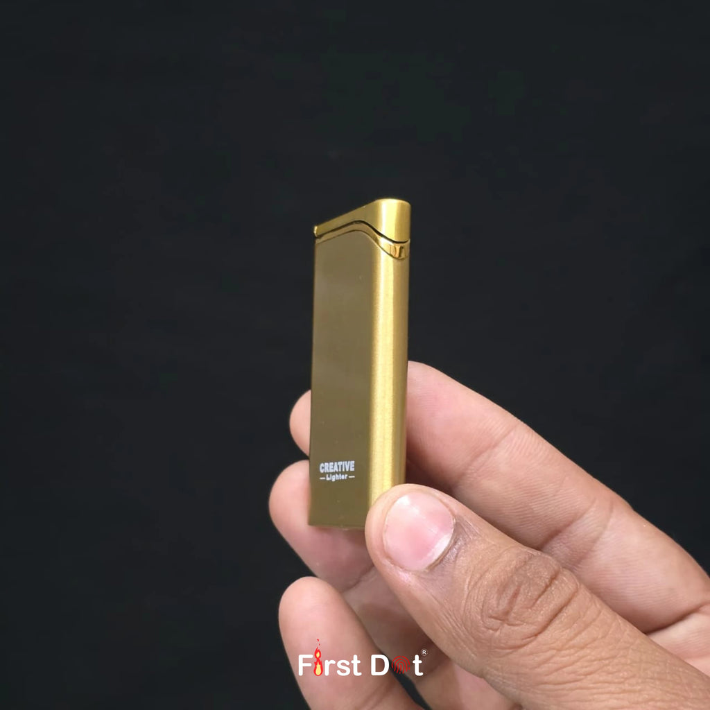 Creative Slim Red Jet Flame Refillable Cigarette Lighter
