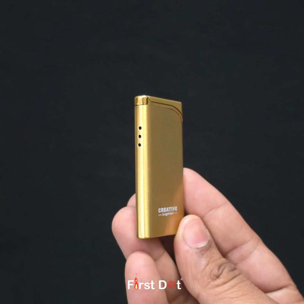 Creative Slim Red Jet Flame Refillable Cigarette Lighter