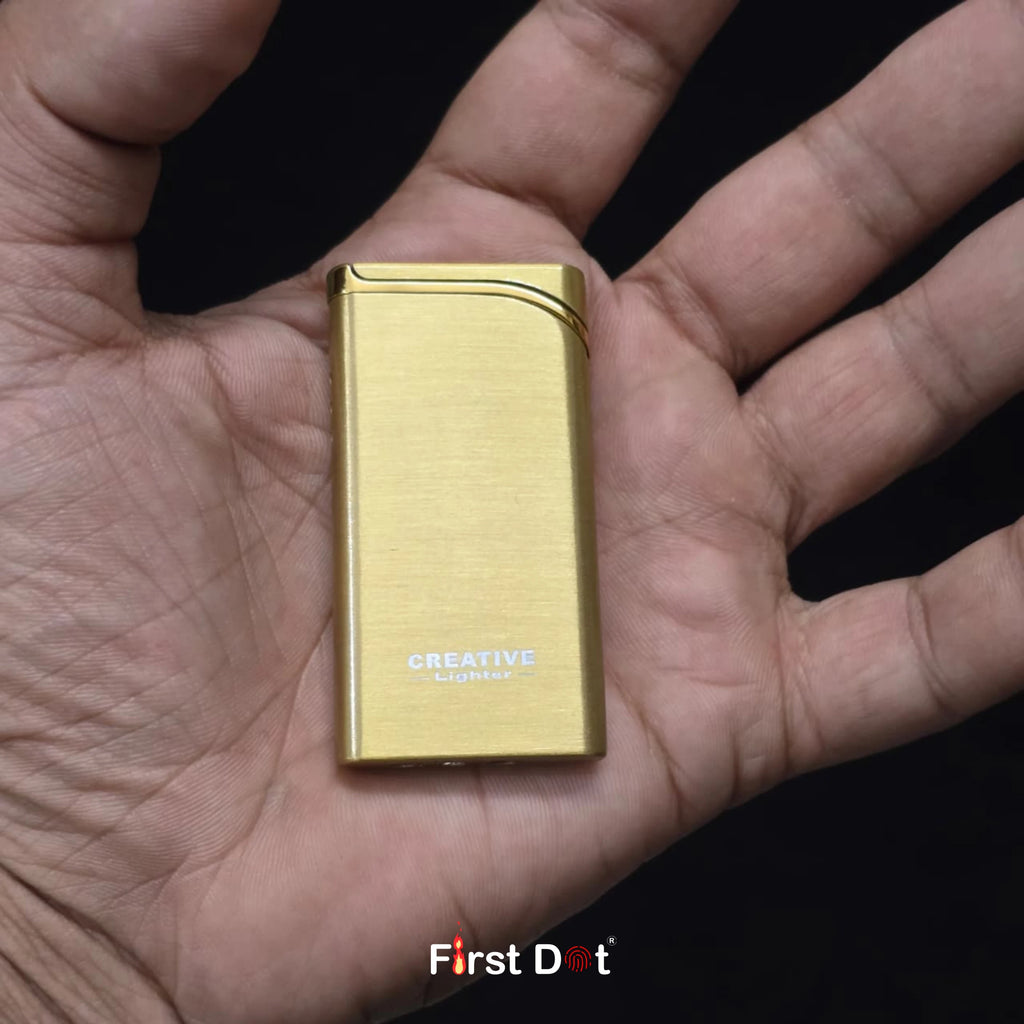 Creative Slim Red Jet Flame Refillable Cigarette Lighter