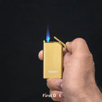 Creative Slim Red Jet Flame Refillable Cigarette Lighter