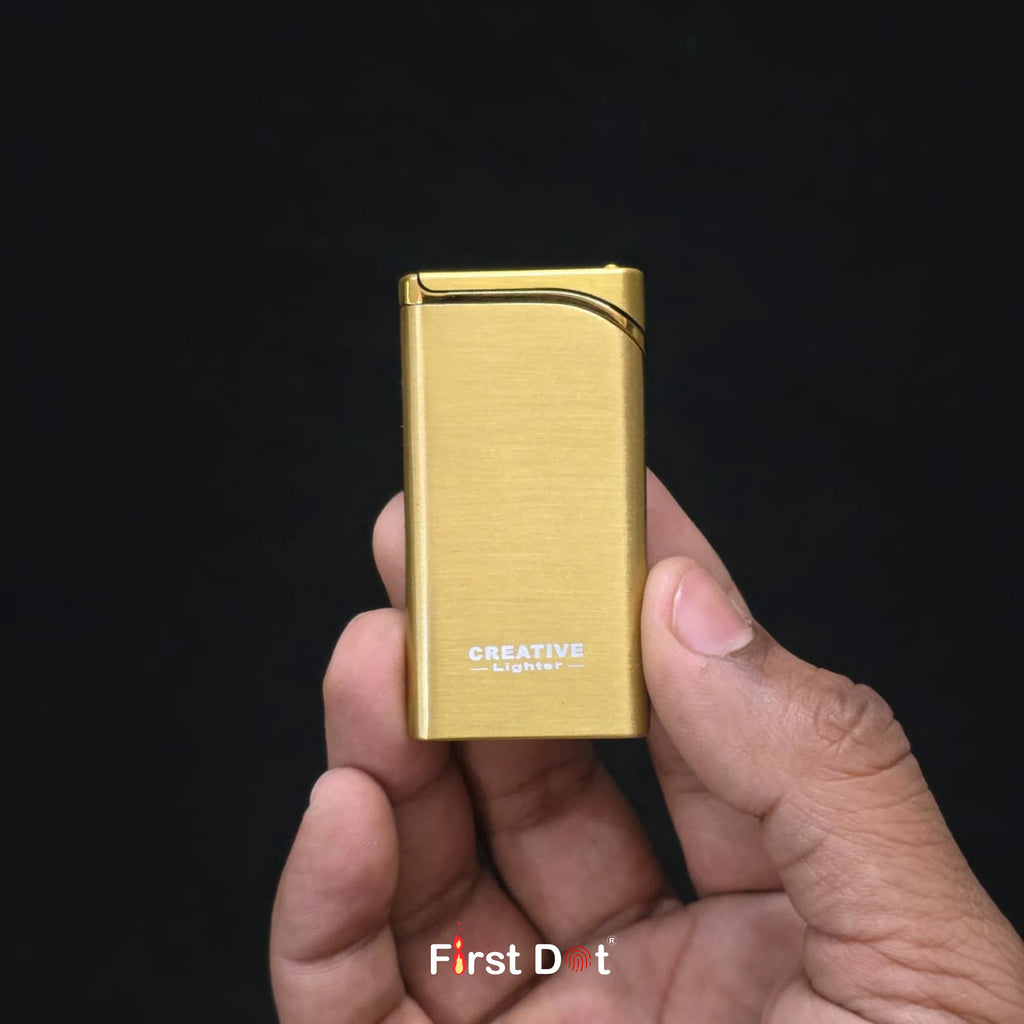 Creative Slim Red Jet Flame Refillable Cigarette Lighter