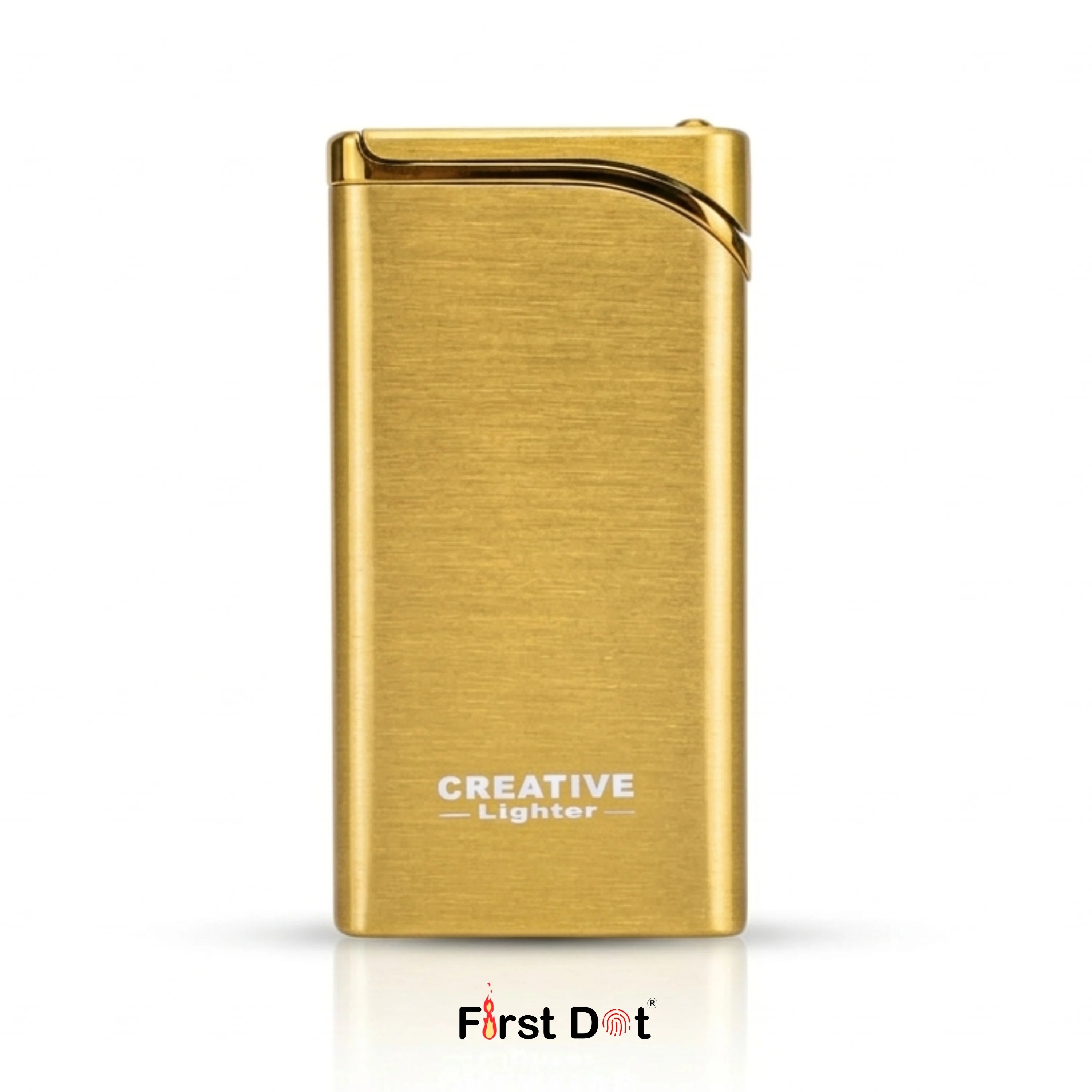 First Dot Creative Slim Red Jet Flame Refillable Cigarette Lighter