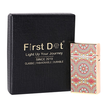 Mandala Art Premium Refillable Cigarette Lighter – Perfect for Gifting | First Dot
