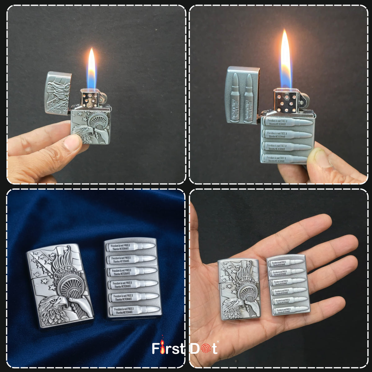 (Pack of 2) Classic Gas Lighter for Daily Use