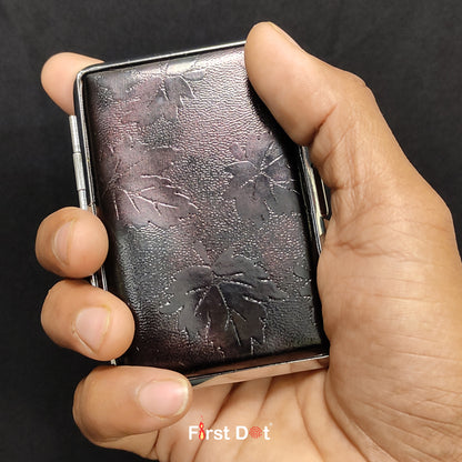 Double-Open Metal Cigarette Case | Slim Holder for 10 Cigarettes