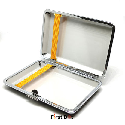 Double-Open Metal Cigarette Case | Slim Holder for 10 Cigarettes