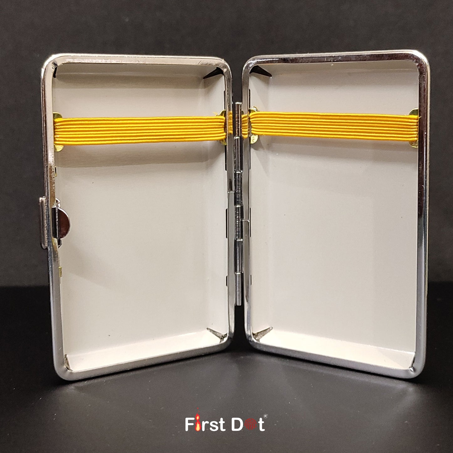 Double-Open Metal Cigarette Case | Slim Holder for 10 Cigarettes