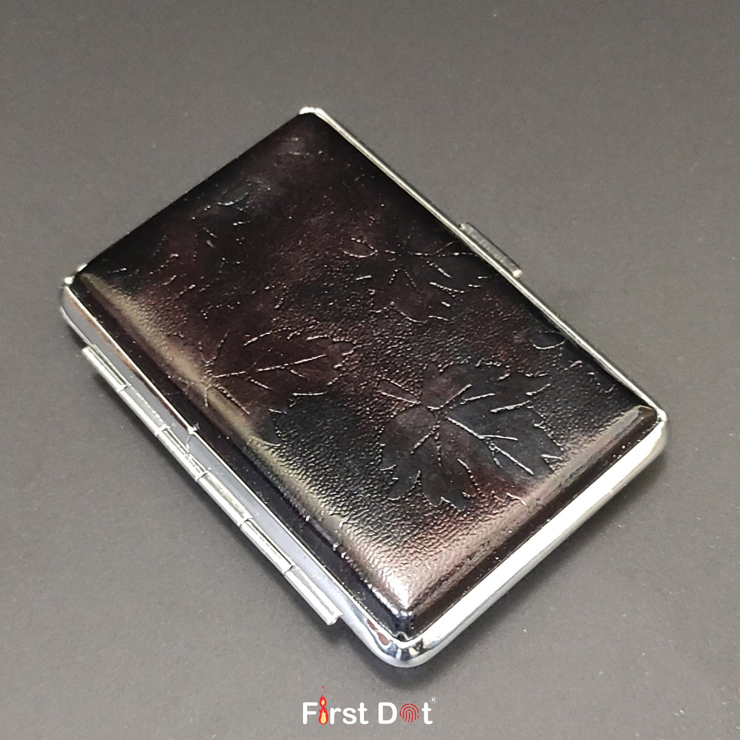 Double-Open Metal Cigarette Case | Slim Holder for 10 Cigarettes