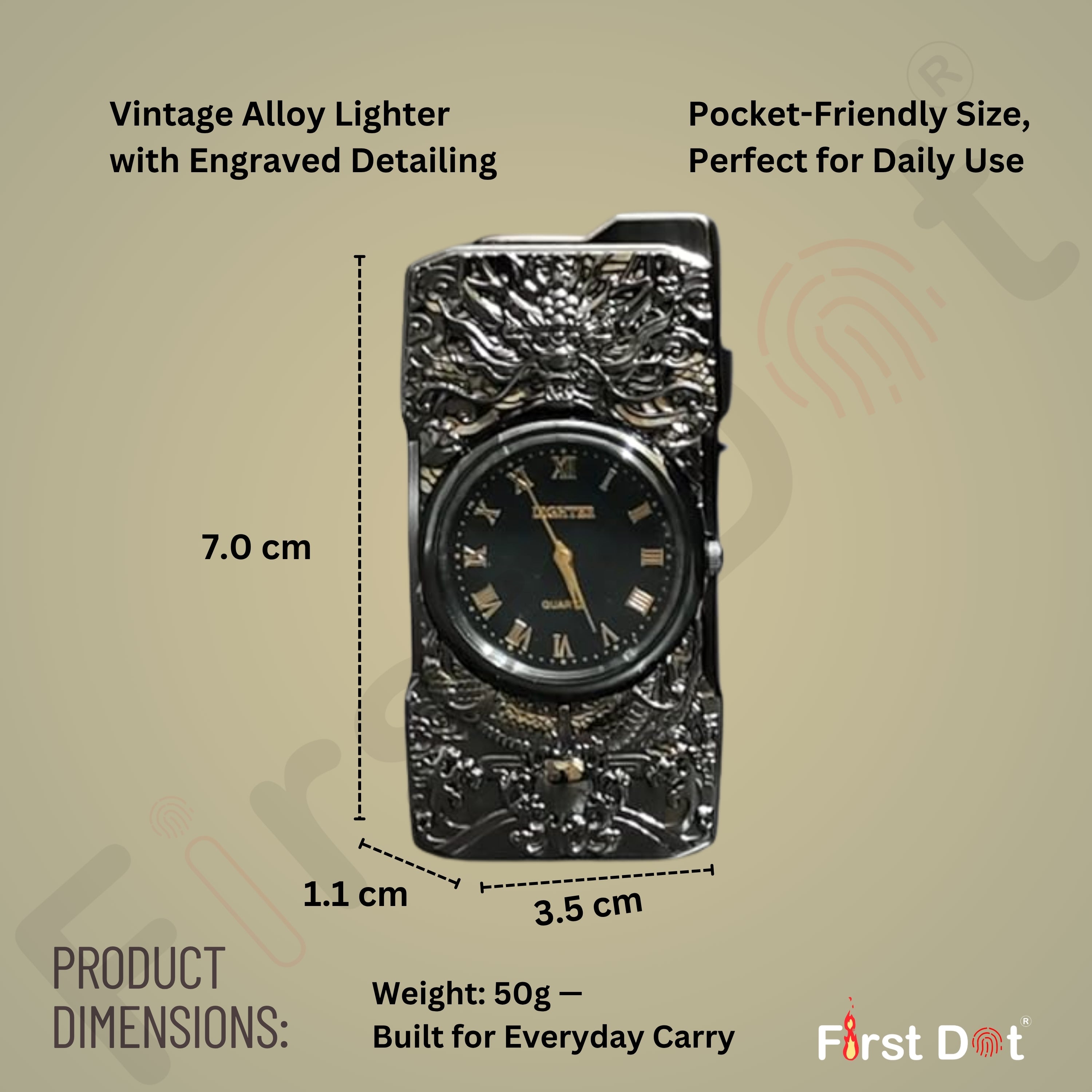 Dragon Clock Lighter – Lighter for Men