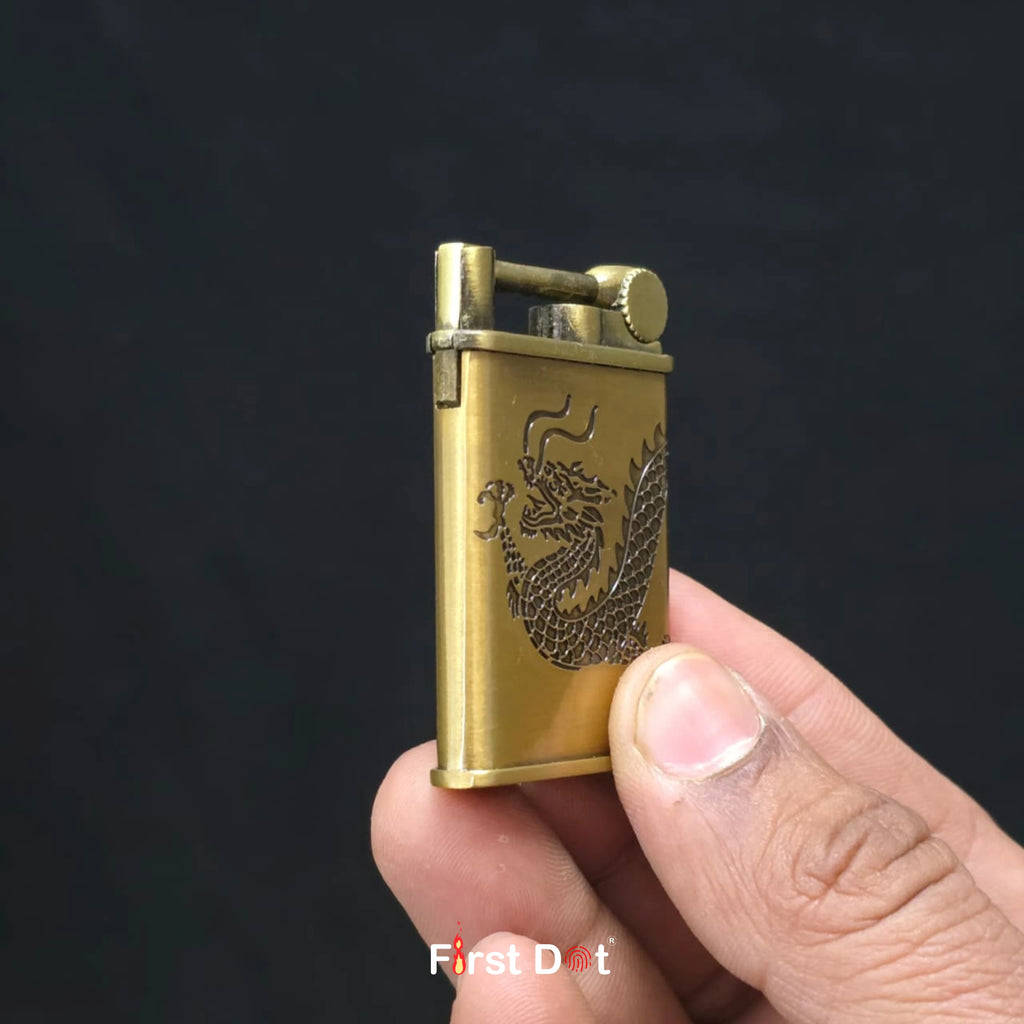 Dragon Engraved Jet Flame Cigarette Lighter