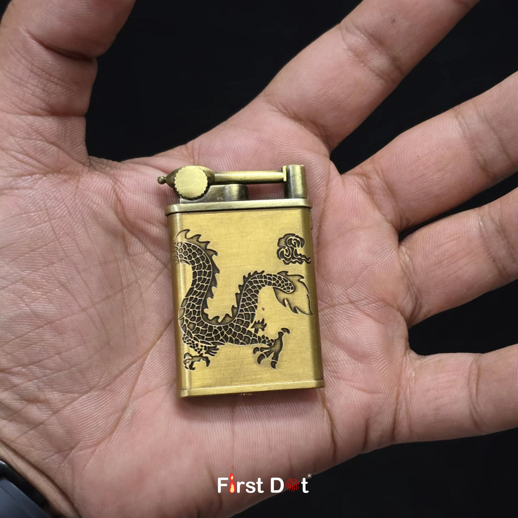 Dragon Engraved Jet Flame Cigarette Lighter
