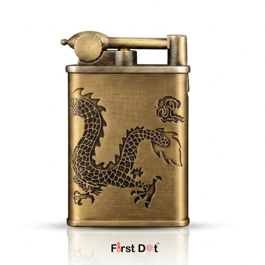 Dragon Engraved Jet Flame Cigarette Lighter