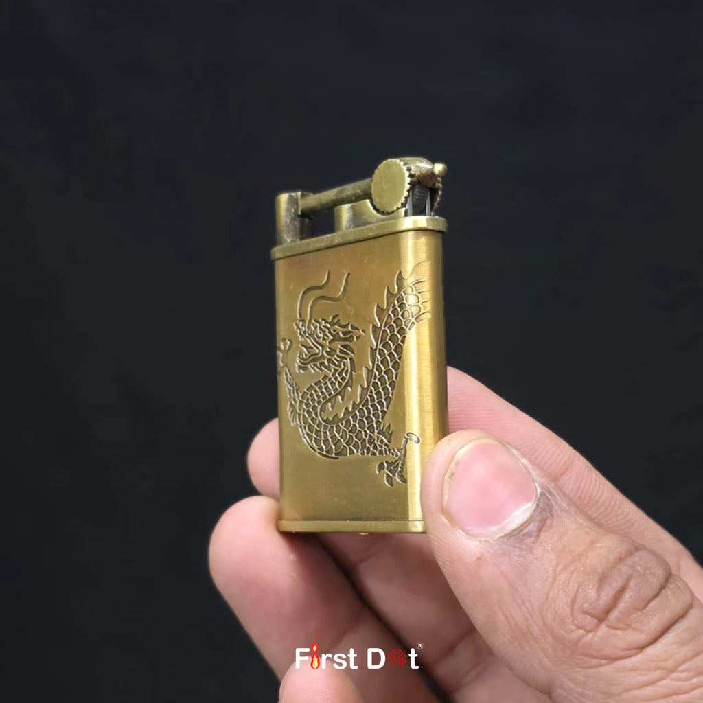 Dragon Engraved Jet Flame Cigarette Lighter