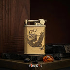 Dragon Engraved Jet Flame Cigarette Lighter