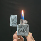 Eagle Crest Engraved Gas Lighter | Wind-Resistant Metal Body