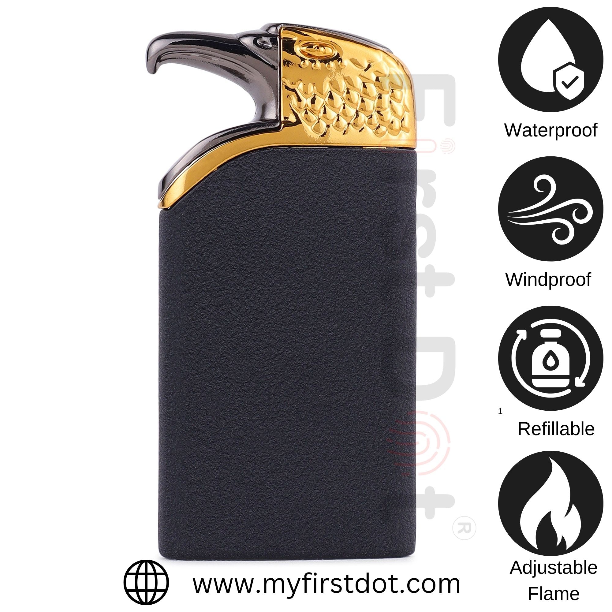 Eagle Head Red Jet Flame Lighter | Windproof Cigarette Lighter
