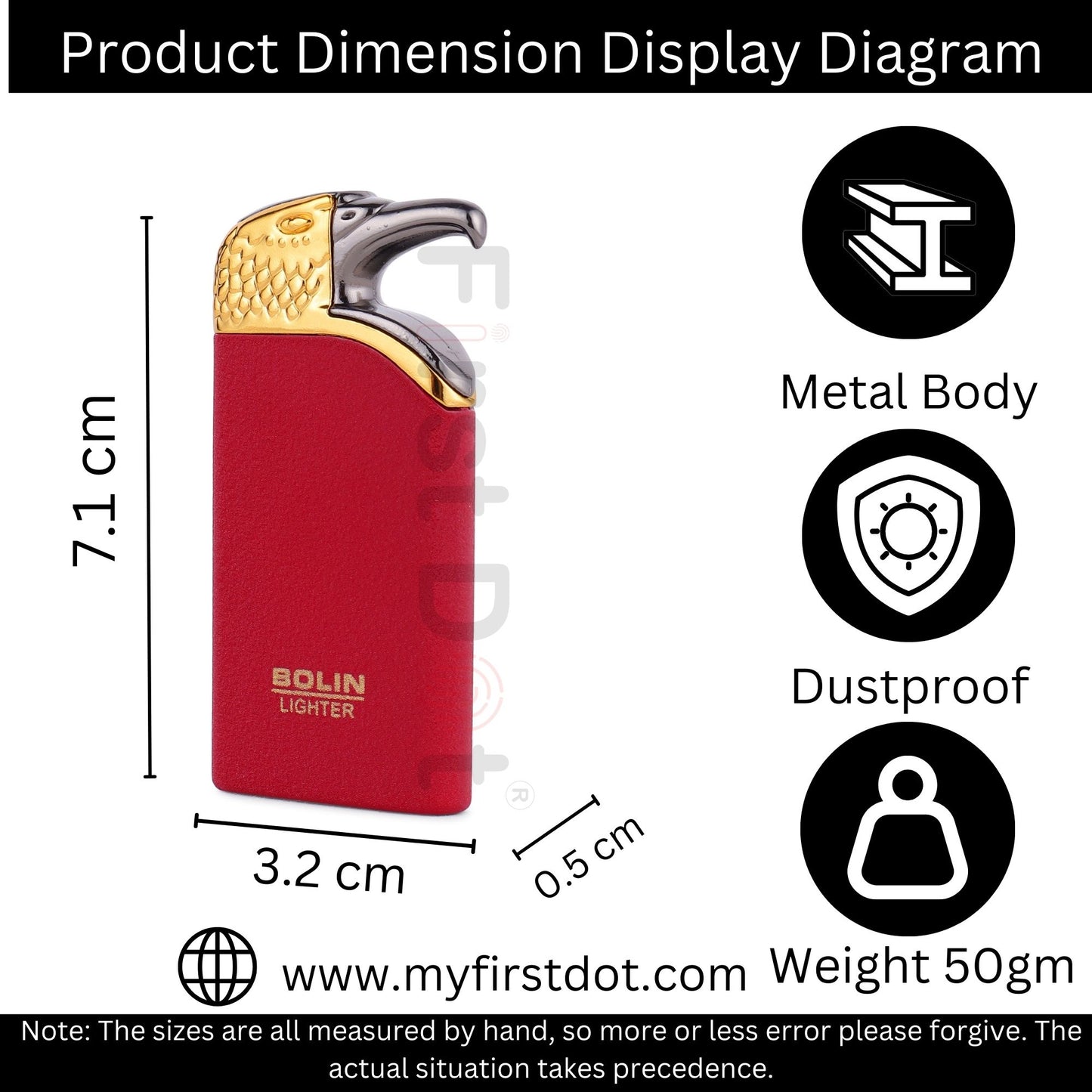 Eagle Head Premium Refillable Cigarette Lighter – Perfect for Gifting | First Dot