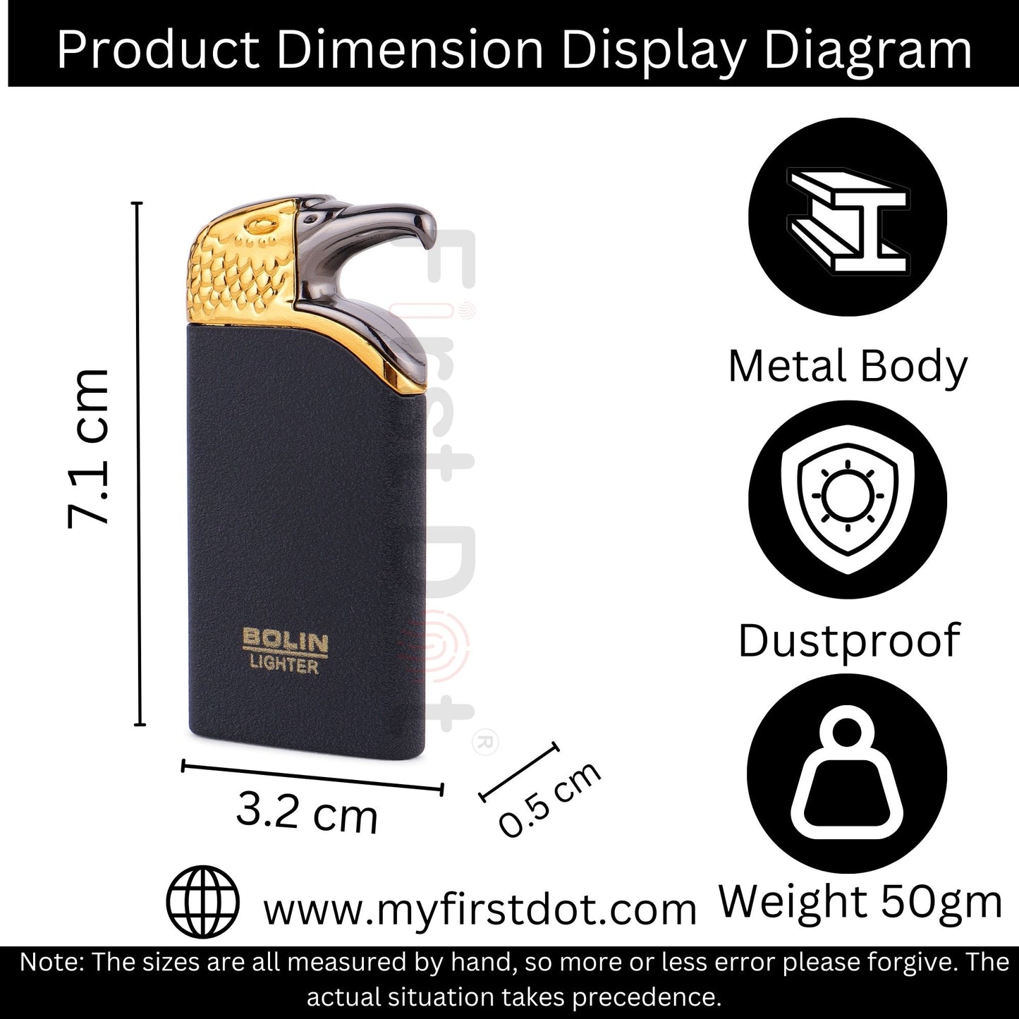 Eagle Head Premium Refillable Cigarette Lighter – Perfect for Gifting  First Dot