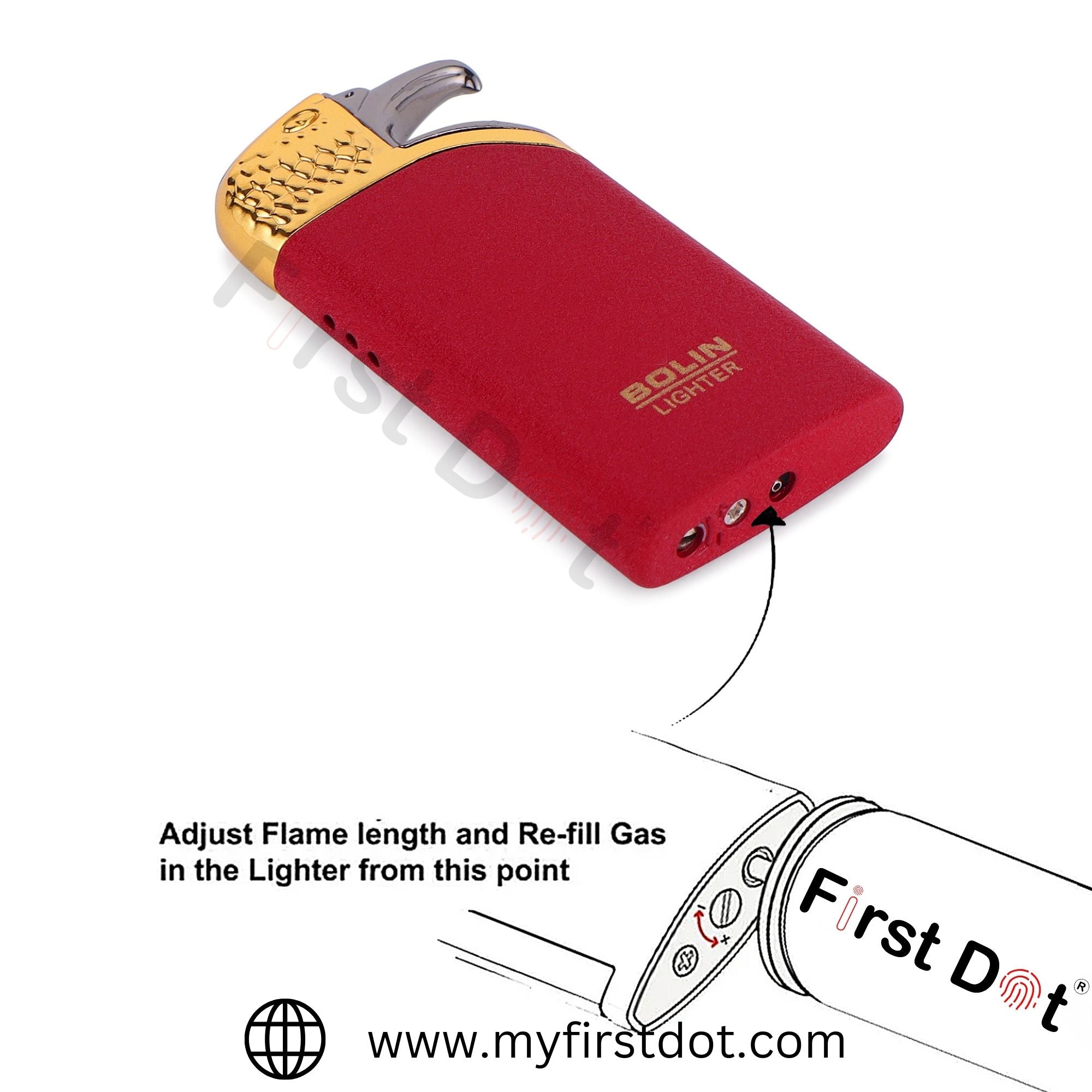Eagle Head Red Jet Flame Lighter | Windproof Cigarette Lighter