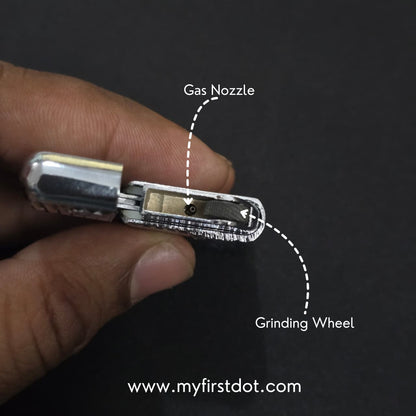 Engraved Vintage Floral Design Lighter | Metal Silver Finish