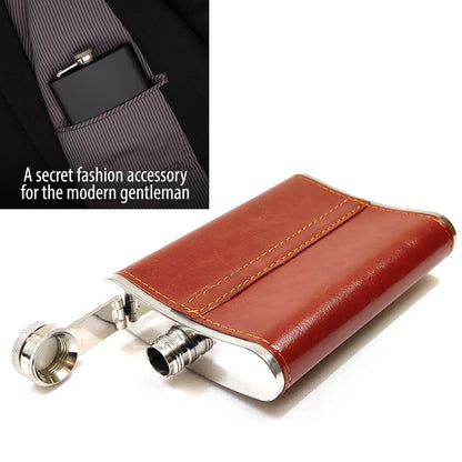 England Premium Pocket Stainless Steel Hip Flask – Gift for Men | First Dot