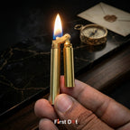 First Dot 360° Nunchaku Brass Trench Fuel Lighter
